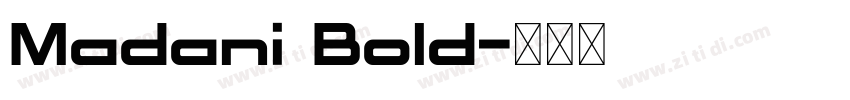 Madani Bold字体转换